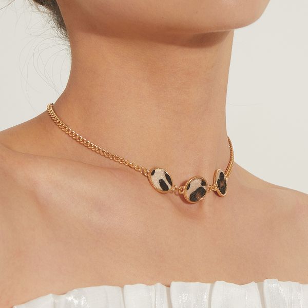 designer jewlery fashion leopard print disc trend female necklace, quick-selling popular temperament necklace niche design necklace high-end, Silver
designer jewlery fashion leopard print disc trend female necklace, quick-selling popular temperament necklace niche design necklace high-end, Silver