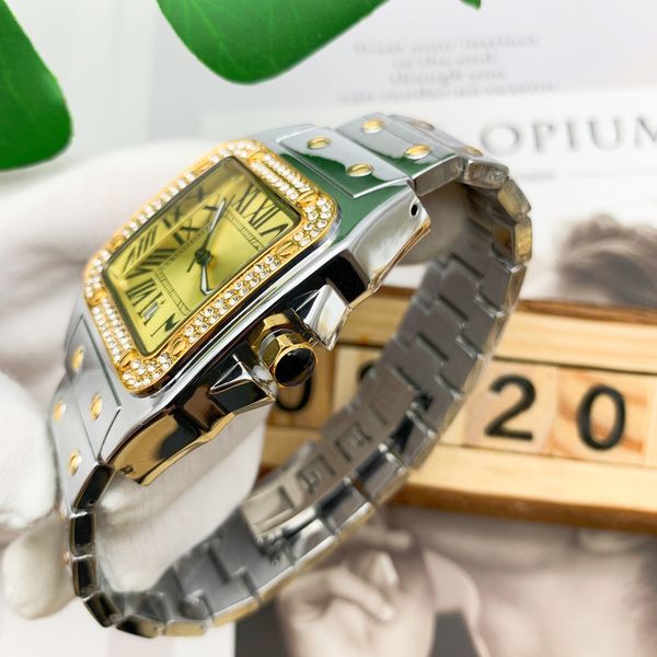 luxury designer lady watch fashion aaa watch for men diamond quartz battery stainless steel sapphire glass square mens watch designer, Slivery;brown
luxury designer lady watch fashion aaa watch for men diamond quartz battery stainless steel sapphire glass square mens watch designer, Slivery;brown