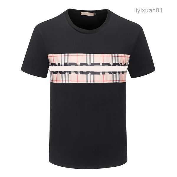 designer men's t-shirt black and white beige plaid stripe brand pure cotton breathable slim casual shirt street same style women's, White;black
designer men's t-shirt black and white beige plaid stripe brand pure cotton breathable slim casual shirt street same style women's, White;black