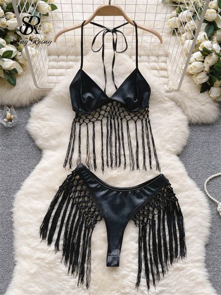 two piece dress singreiny summer pu leather beach suit halter backless camismini skirt set fashion bikini tassel pieces sets 230627, White
two piece dress singreiny summer pu leather beach suit halter backless camismini skirt set fashion bikini tassel pieces sets 230627, White
