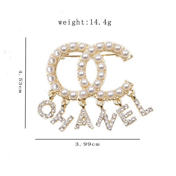 brand designer double letter pins brooches women gold silver crysatl pearl rhinestone cape buckle brooch suit pin wedding party jewerlry acc, Gray
brand designer double letter pins brooches women gold silver crysatl pearl rhinestone cape buckle brooch suit pin wedding party jewerlry acc, Gray