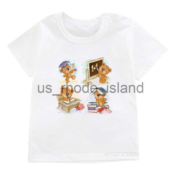 t-shirts summer childrens cartoon teddy bear graphic print t-shirts boys and girls white o neck casual wear kid cute clothing x0628, Blue
t-shirts summer childrens cartoon teddy bear graphic print t-shirts boys and girls white o neck casual wear kid cute clothing x0628, Blue