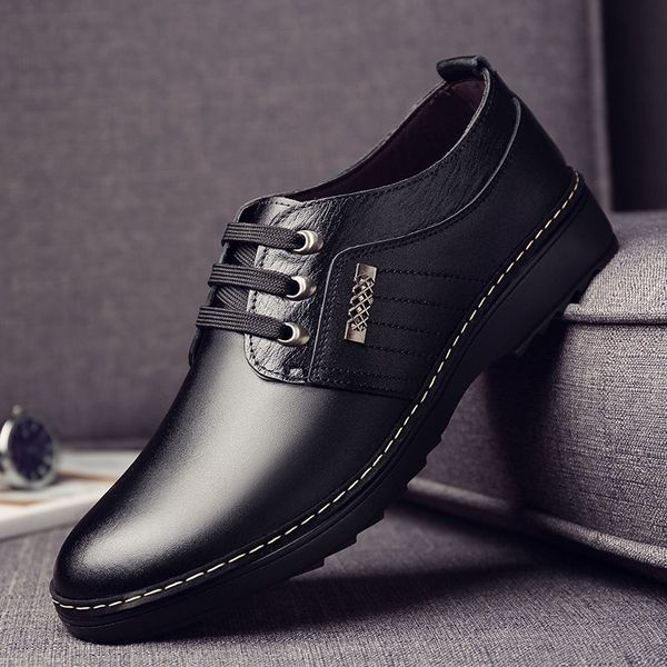 dress shoes men's real leather trend allmatch male breathable casual british black business genuine 230628
dress shoes men's real leather trend allmatch male breathable casual british black business genuine 230628