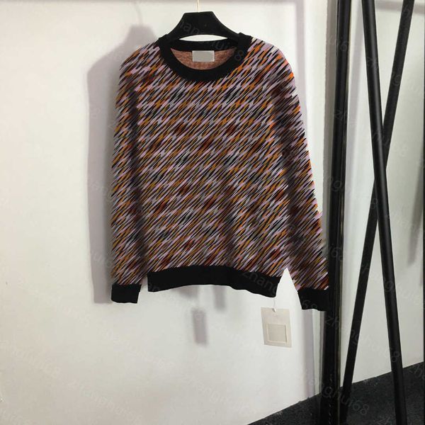 23ss womens designer clothing women sweater color color plaid logo round neck long sleeve pullover sweater womens clothing, White;black
23ss womens designer clothing women sweater color color plaid logo round neck long sleeve pullover sweater womens clothing, White;black