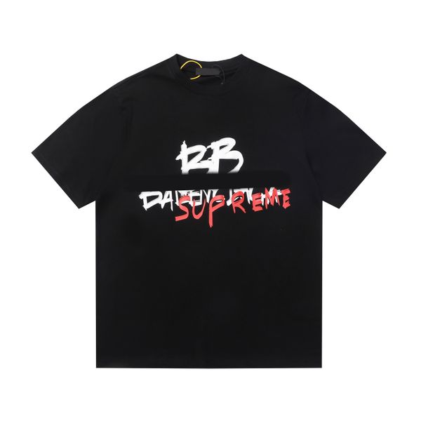 paris designer men's t-shirt european and american brand casual short sleeved round neck shirt men's clothing front and back print, White;black
paris designer men's t-shirt european and american brand casual short sleeved round neck shirt men's clothing front and back print, White;black