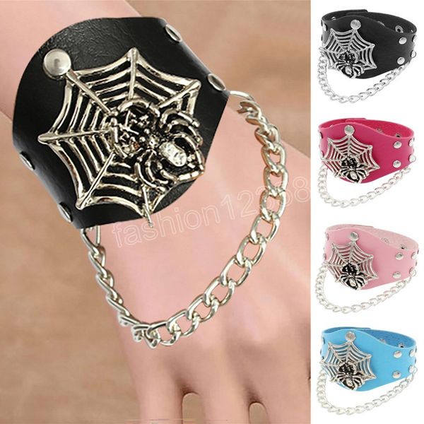 pu leather spider web cuff wristband bracelet gothic long tassel chain bracelets for women men armbands jewelry, Golden;silver
pu leather spider web cuff wristband bracelet gothic long tassel chain bracelets for women men armbands jewelry, Golden;silver