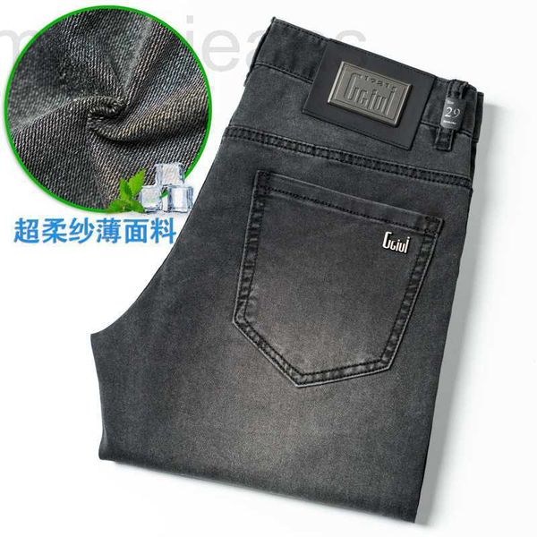 men's jeans designer cgiui thin high-end jeans men's slimming trend stretch european casual pants live broadcast 2p6d, Blue
men's jeans designer cgiui thin high-end jeans men's slimming trend stretch european casual pants live broadcast 2p6d, Blue