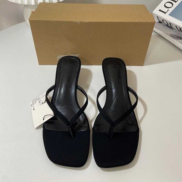za summer new french high women's shoes herringbone strap clip feet fashion versatile open toe slim heel back air sandals for women, Black
za summer new french high women's shoes herringbone strap clip feet fashion versatile open toe slim heel back air sandals for women, Black