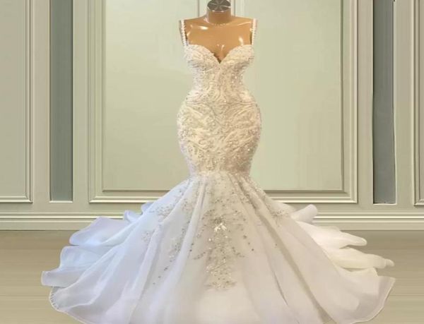 2022 african spaghetti strap mermaid wedding gowns beaded embroidery lace wedding dresses sweep train organza bridal gown formal r7411653, White
2022 african spaghetti strap mermaid wedding gowns beaded embroidery lace wedding dresses sweep train organza bridal gown formal r7411653, White