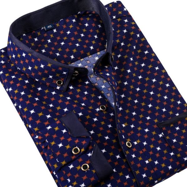 men's dress shirts autumn shirt long sleeve print business for men office casual camisa slim fit mens clothing my520 230628, White;black
men's dress shirts autumn shirt long sleeve print business for men office casual camisa slim fit mens clothing my520 230628, White;black