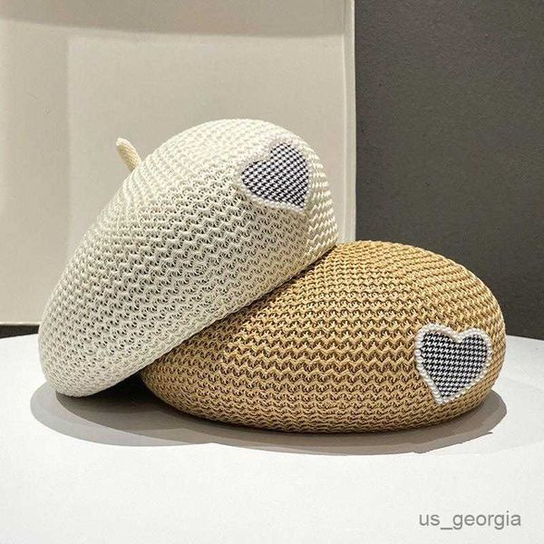 caps spring summer autumn fashion pearl love knitted breathable painter hat versatile outdoor thin artist hat r230628, Blue;gray
caps spring summer autumn fashion pearl love knitted breathable painter hat versatile outdoor thin artist hat r230628, Blue;gray