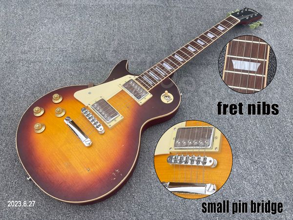 electric guitar left hand brown burst chrom aged parts cream pickguard hh relic paint rich flame grain small pin bridge
electric guitar left hand brown burst chrom aged parts cream pickguard hh relic paint rich flame grain small pin bridge