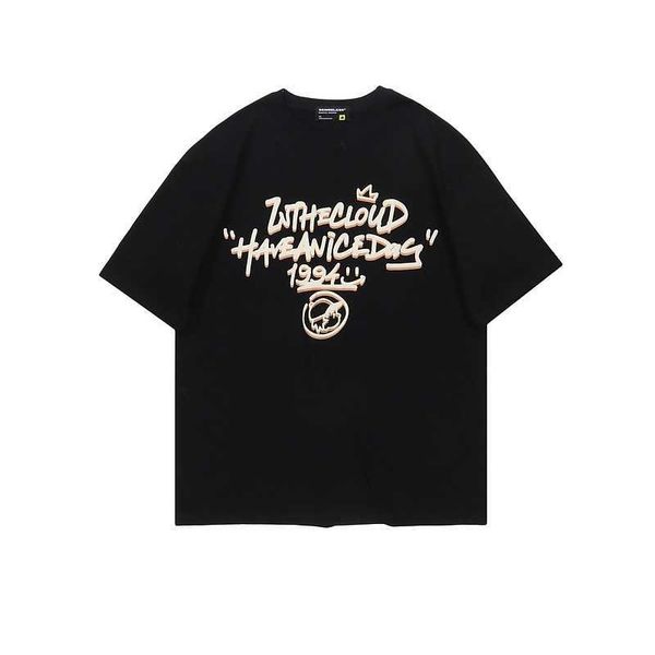 dark stussysamerican retro green pure cotton short sleeved t-shirt for women's summer 2023 new loose fitting street style half sleeved, White;black
dark stussysamerican retro green pure cotton short sleeved t-shirt for women's summer 2023 new loose fitting street style half sleeved, White;black