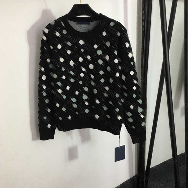 23ss womens designer clothing women sweater polka dot presbyterian logo letter printed round neck long sleeve pullover sweater womens clothi, White;black
23ss womens designer clothing women sweater polka dot presbyterian logo letter printed round neck long sleeve pullover sweater womens clothi, White;black