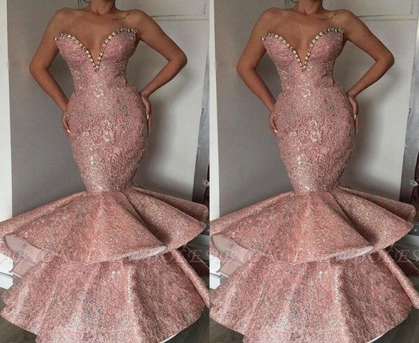 2019 new tier ruffle pink mermaid prom dresses sweetheart beaded sequins long party occasion gowns prom evening dresses long bc1317462521, Black
2019 new tier ruffle pink mermaid prom dresses sweetheart beaded sequins long party occasion gowns prom evening dresses long bc1317462521, Black