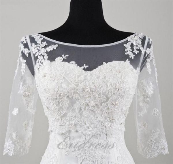 elegant sheer bridal lace jacket batesu long sleeves appliques wrap sheath bridal bolero custom made jacket for weddi4351596, White
elegant sheer bridal lace jacket batesu long sleeves appliques wrap sheath bridal bolero custom made jacket for weddi4351596, White