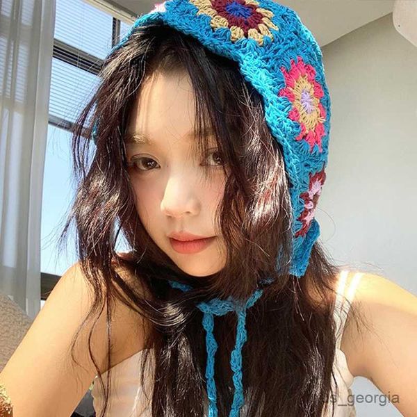 caps women's crochet flower beanie hat autumn handmade knitted cap female hollow beanies cap outdoor foldable sunscreen hat r230628, Blue;gray
caps women's crochet flower beanie hat autumn handmade knitted cap female hollow beanies cap outdoor foldable sunscreen hat r230628, Blue;gray