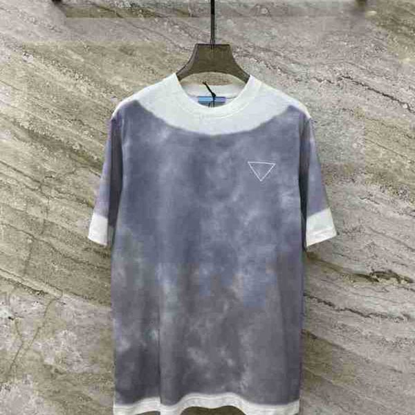 women's t-shirt designer 2023 spring/summer new back split tie dyed short sleeve t-shirt 5njt, White
women's t-shirt designer 2023 spring/summer new back split tie dyed short sleeve t-shirt 5njt, White