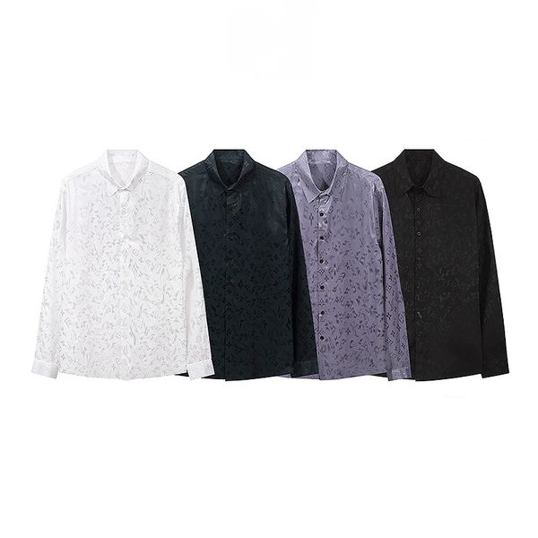 spring autumn long sleeve designer bowling shirts men fashion solid plaid print button down dress shirt man casual shirt re, White;black
spring autumn long sleeve designer bowling shirts men fashion solid plaid print button down dress shirt man casual shirt re, White;black