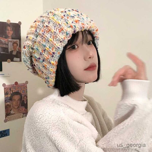 caps new women's autumn and winter outdoor knitted hats warm big head cold-proof wild beanies gorras mujer r230628, Blue;gray
caps new women's autumn and winter outdoor knitted hats warm big head cold-proof wild beanies gorras mujer r230628, Blue;gray