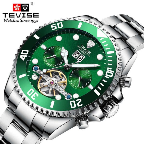 watch tevise swiss men's green water ghost calendar mechanical waterproof, Slivery;golden
watch tevise swiss men's green water ghost calendar mechanical waterproof, Slivery;golden