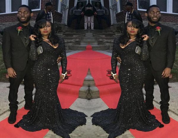 bling mermaid black girl prom dress plunging neck sequins long sleeve south africa evening party gown custom made plus 8989514
bling mermaid black girl prom dress plunging neck sequins long sleeve south africa evening party gown custom made plus 8989514