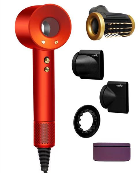 Image of For Dyson Supersonic Hair Dryer HD15 HD08 HD03 Negative Ions Blower Electric Fanless Vacuum Hairdryer US UK EU Plug Bring gift box