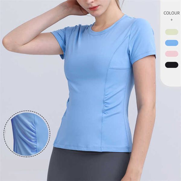 ll-118 yoga women t-shirt summer tee round co ar short sleeve elastic breathable sports woman fitness solid color 23ss
ll-118 yoga women t-shirt summer tee round co ar short sleeve elastic breathable sports woman fitness solid color 23ss