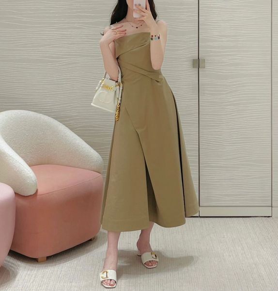 european fashion brand spring/summer new irregular pleated strap midi dress, Black
european fashion brand spring/summer new irregular pleated strap midi dress, Black