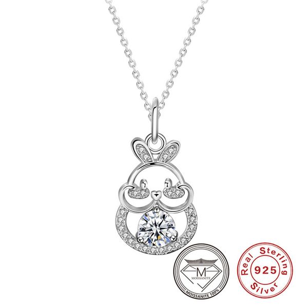 925 sterling silver cute rabbit moissanite pendant necklaces for women lab diamond designer necklace
925 sterling silver cute rabbit moissanite pendant necklaces for women lab diamond designer necklace