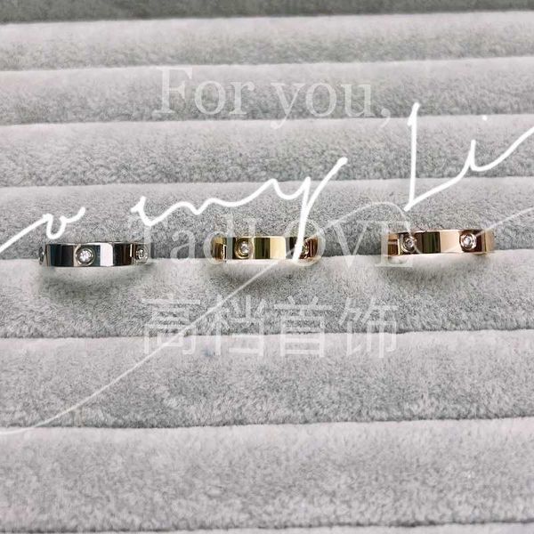original designer men's and women's love classic 6 diamond 3 single 18k rose gold wedding ring couple 6b5k, Silver
original designer men's and women's love classic 6 diamond 3 single 18k rose gold wedding ring couple 6b5k, Silver