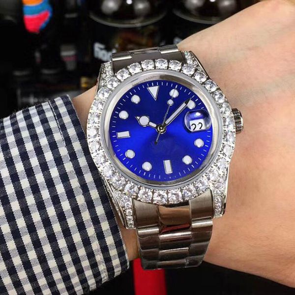 diamond watch mens automatic mechanical designer watches 40mm sapphire luminous women wristwatches waterproof montre de luxe, Slivery;brown
diamond watch mens automatic mechanical designer watches 40mm sapphire luminous women wristwatches waterproof montre de luxe, Slivery;brown