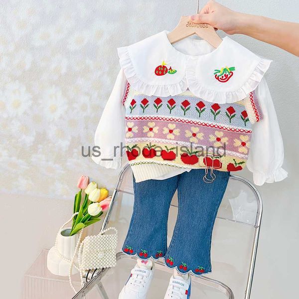 t-shirts 2023 spring baby girls clothing sets kids floral vest shirt jeans 3 pcs suits infant clothes outfits children princess costume x062, Blue
t-shirts 2023 spring baby girls clothing sets kids floral vest shirt jeans 3 pcs suits infant clothes outfits children princess costume x062, Blue