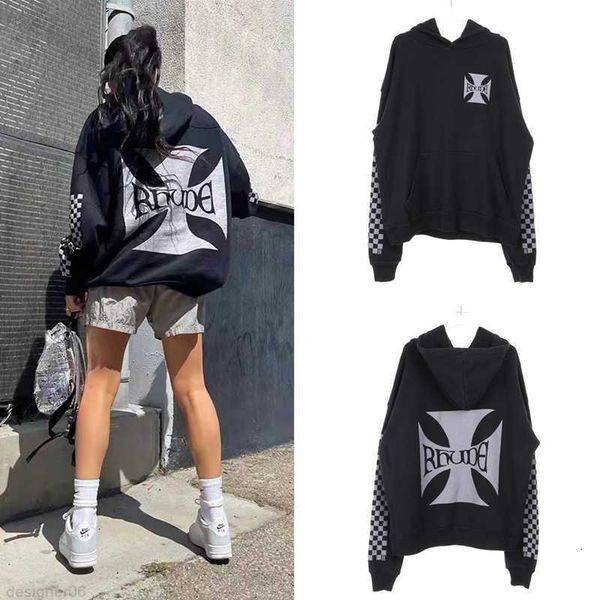 designer clothing hoodies fashion sweatshirts special rhude washed old cross checkerboard printed sweatshirt couple hoodie streetwear pullov, Black
designer clothing hoodies fashion sweatshirts special rhude washed old cross checkerboard printed sweatshirt couple hoodie streetwear pullov, Black