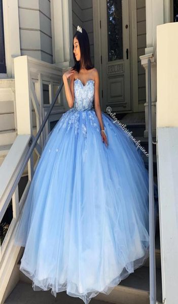 abendkleider sweet 16 prom dresses sweetheart 3dapplique sky blue tulle quinceanera dresses long party formal gowns5457948, Blue;red
abendkleider sweet 16 prom dresses sweetheart 3dapplique sky blue tulle quinceanera dresses long party formal gowns5457948, Blue;red