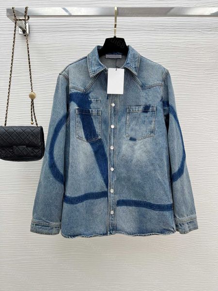 23ss womens jacket womens designer clothing new autumn winter printed denim wash long sleeve jacket women clothes, Black;brown
23ss womens jacket womens designer clothing new autumn winter printed denim wash long sleeve jacket women clothes, Black;brown