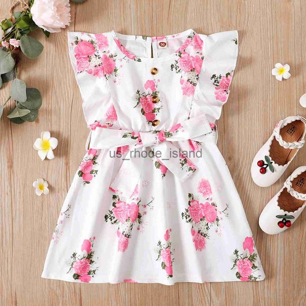 t-shirts toddler baby girls clothes sweet fly sleeve dress fashion flower button round neck bandage a-line princess dress x0628, Blue
t-shirts toddler baby girls clothes sweet fly sleeve dress fashion flower button round neck bandage a-line princess dress x0628, Blue