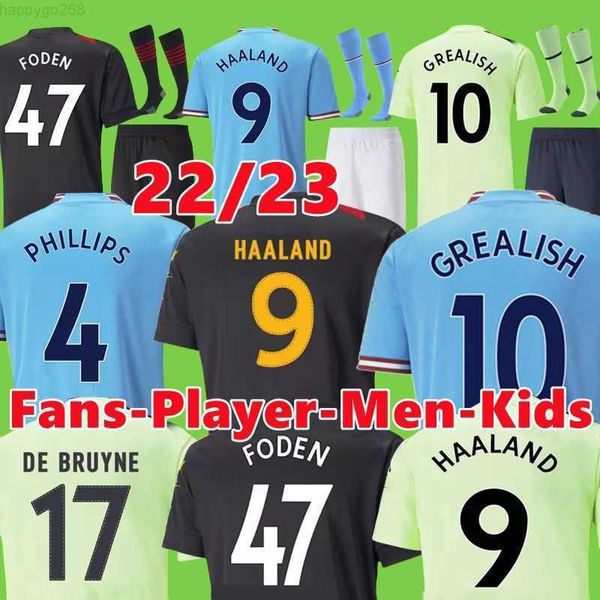 22 23 haaland soccer jersey de bruyne grealish mans cities sterling mahrez foden fans player version 2022 2023 football shirt kids kit sets, Gray
22 23 haaland soccer jersey de bruyne grealish mans cities sterling mahrez foden fans player version 2022 2023 football shirt kids kit sets, Gray