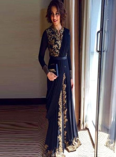 long sleeve evening dress muslim arabic evening gowns for woman elegant gold appliques formal dresses 20181459700, Black;red
long sleeve evening dress muslim arabic evening gowns for woman elegant gold appliques formal dresses 20181459700, Black;red