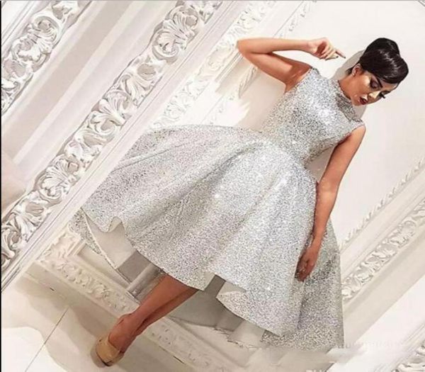 bling bling silver sequin high collar prom dress with sleeveless short front long back 2019 arabic evening wears7746453, Black
bling bling silver sequin high collar prom dress with sleeveless short front long back 2019 arabic evening wears7746453, Black