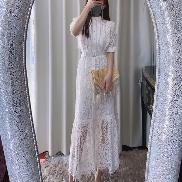 auth self portrait lace dress short sleeve round neck large hemline long dress delivery belt black and white, Black;gray
auth self portrait lace dress short sleeve round neck large hemline long dress delivery belt black and white, Black;gray