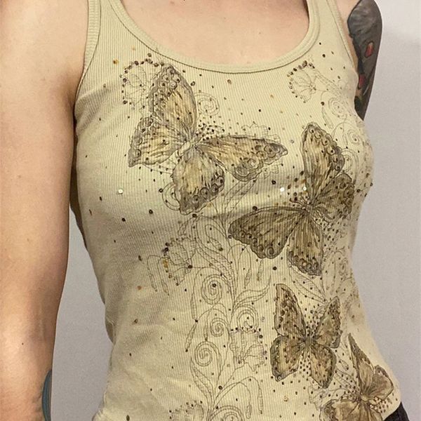 women's tanks camis rapcopter y2k butterfly tank vintage skin knitted mini vest women o neck sleeveless cute harajuku sweats chic 2306, White
women's tanks camis rapcopter y2k butterfly tank vintage skin knitted mini vest women o neck sleeveless cute harajuku sweats chic 2306, White