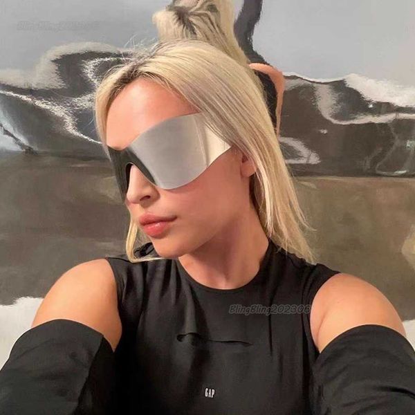 future technology inspired silver sunglasses hip-hop sunglasses men's and women's one-piece y2k fashion glasses, White;black
future technology inspired silver sunglasses hip-hop sunglasses men's and women's one-piece y2k fashion glasses, White;black