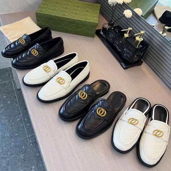 beach slippers flat baotou flip flops leather slides women woman sandals classic designer lady lazy suede letter cowhide metal summer large, Black
beach slippers flat baotou flip flops leather slides women woman sandals classic designer lady lazy suede letter cowhide metal summer large, Black
