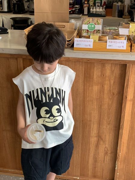 children's t-shirt summer new boys' sleeveless tank made of pure cotton fabric, soft and skincare, outdoor casual style, youth clo, Blue
children's t-shirt summer new boys' sleeveless tank made of pure cotton fabric, soft and skincare, outdoor casual style, youth clo, Blue