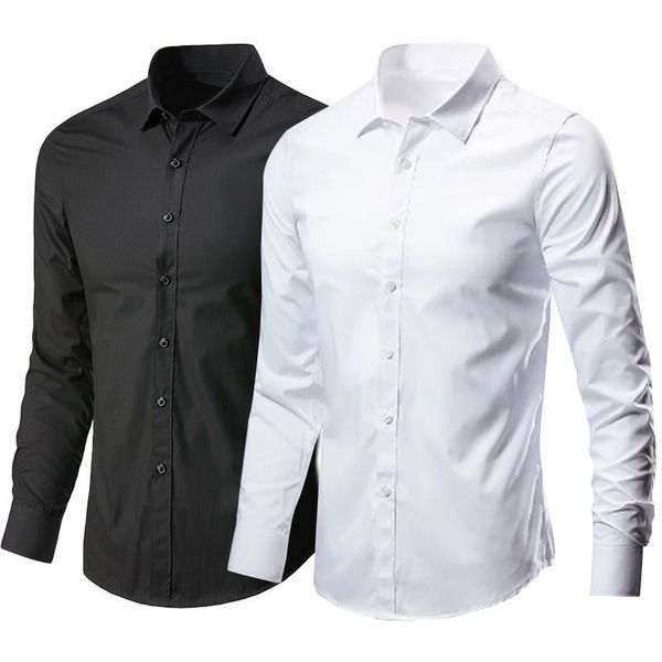 men's dress shirts trend fashion shirt for men daily man blouses long sleeve regular fit business casual social white dress shirts 5xl, White;black
men's dress shirts trend fashion shirt for men daily man blouses long sleeve regular fit business casual social white dress shirts 5xl, White;black