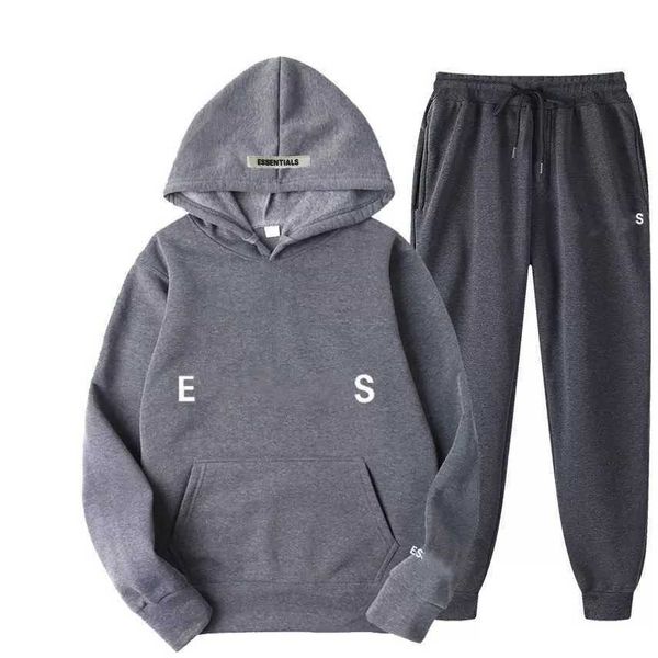 2023 fashion high street brand es tracksuit pants two-piece set brushed men's and women's same casual sports stamping sweater, Gray
2023 fashion high street brand es tracksuit pants two-piece set brushed men's and women's same casual sports stamping sweater, Gray