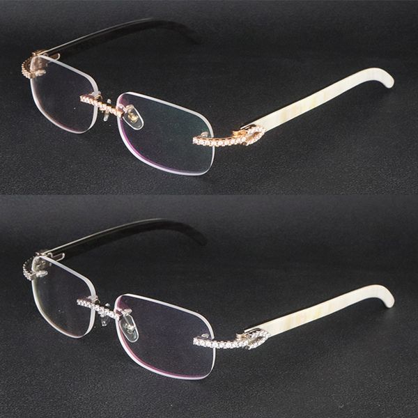 designer moissanite diamond set rimles eyewear women mens original black buffalo horn conches optical rimless glasses mens wooden eyeglasses, Silver
designer moissanite diamond set rimles eyewear women mens original black buffalo horn conches optical rimless glasses mens wooden eyeglasses, Silver