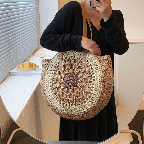 new vacation beach woven bag one shoulder versatile casual round handmade one shoulder bag fashion contrast woven bag
new vacation beach woven bag one shoulder versatile casual round handmade one shoulder bag fashion contrast woven bag
