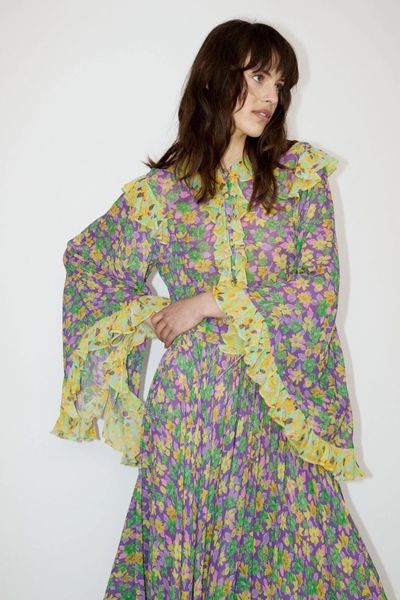 runway dress australian designer dress 2023 spring/summer new fashion print large sleeve ruffle edge fragmented flower dress, Black
runway dress australian designer dress 2023 spring/summer new fashion print large sleeve ruffle edge fragmented flower dress, Black